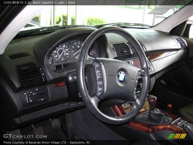 Black Sapphire Metallic / Black 2006 BMW X5 3.0i