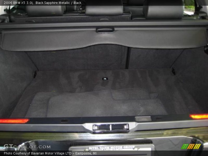 Black Sapphire Metallic / Black 2006 BMW X5 3.0i