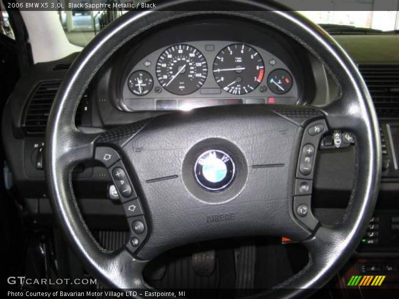 Black Sapphire Metallic / Black 2006 BMW X5 3.0i