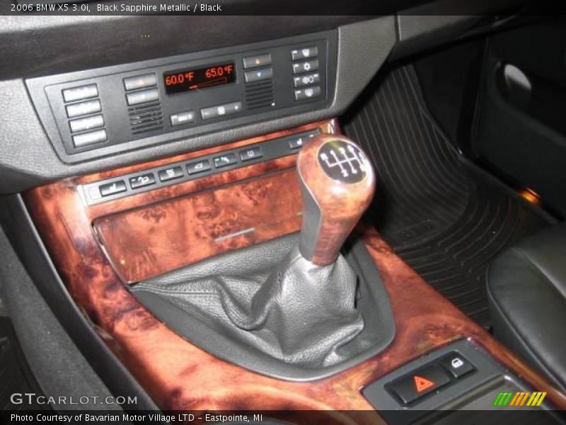 Black Sapphire Metallic / Black 2006 BMW X5 3.0i