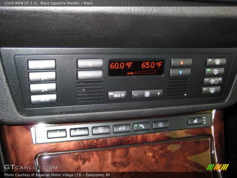 Black Sapphire Metallic / Black 2006 BMW X5 3.0i