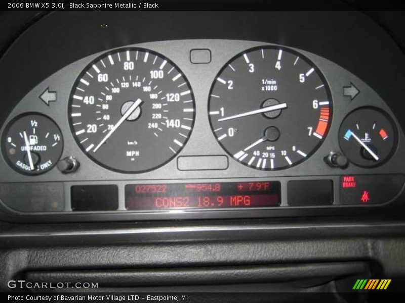 Black Sapphire Metallic / Black 2006 BMW X5 3.0i