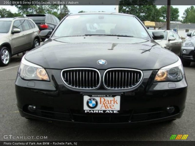 Jet Black / Auburn 2007 BMW 5 Series 530xi Sedan