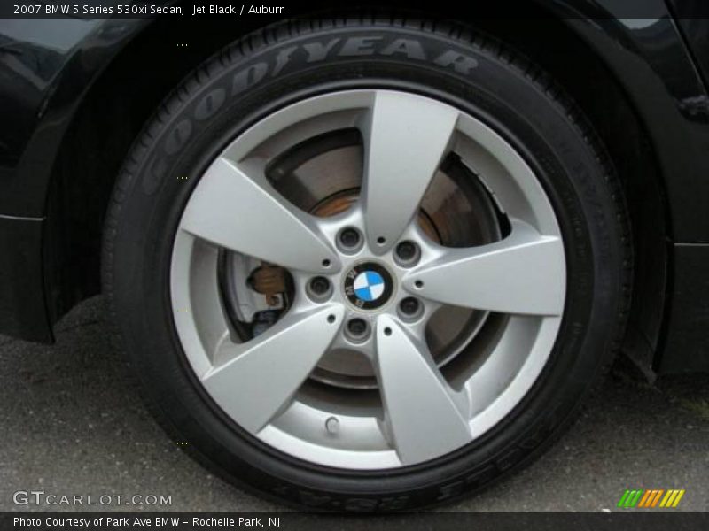 Jet Black / Auburn 2007 BMW 5 Series 530xi Sedan