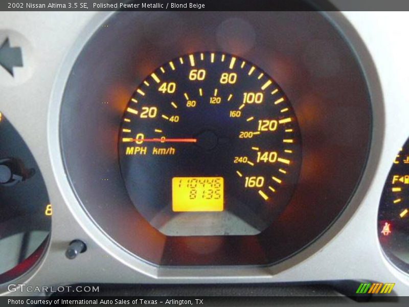 Polished Pewter Metallic / Blond Beige 2002 Nissan Altima 3.5 SE
