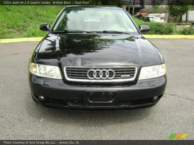 Brilliant Black / Opal Grey 2001 Audi A4 2.8 quattro Sedan