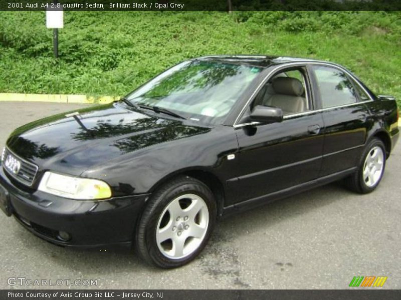 Brilliant Black / Opal Grey 2001 Audi A4 2.8 quattro Sedan