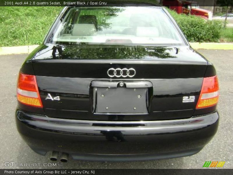 Brilliant Black / Opal Grey 2001 Audi A4 2.8 quattro Sedan