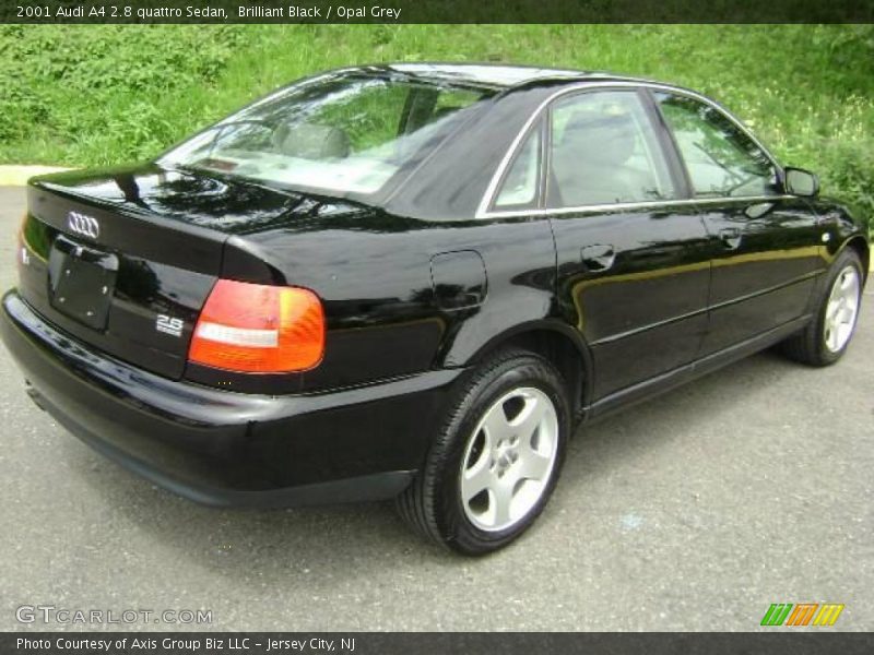 Brilliant Black / Opal Grey 2001 Audi A4 2.8 quattro Sedan