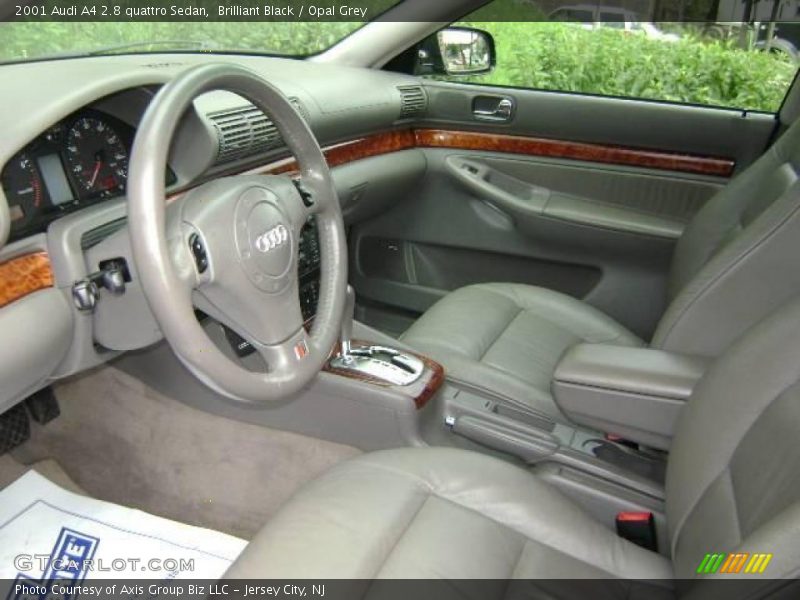 Brilliant Black / Opal Grey 2001 Audi A4 2.8 quattro Sedan