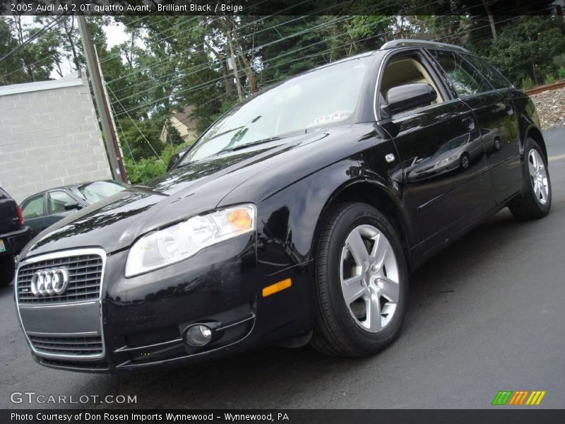 Brilliant Black / Beige 2005 Audi A4 2.0T quattro Avant