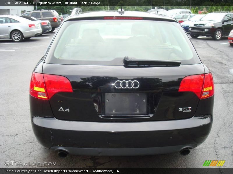 Brilliant Black / Beige 2005 Audi A4 2.0T quattro Avant