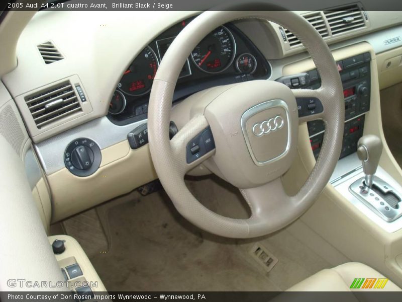 Brilliant Black / Beige 2005 Audi A4 2.0T quattro Avant