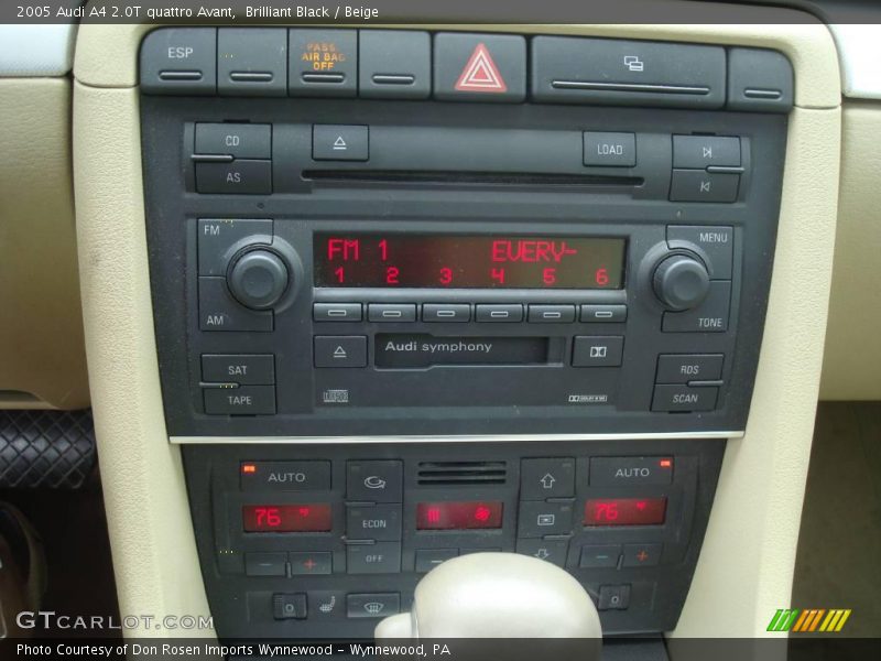 Brilliant Black / Beige 2005 Audi A4 2.0T quattro Avant