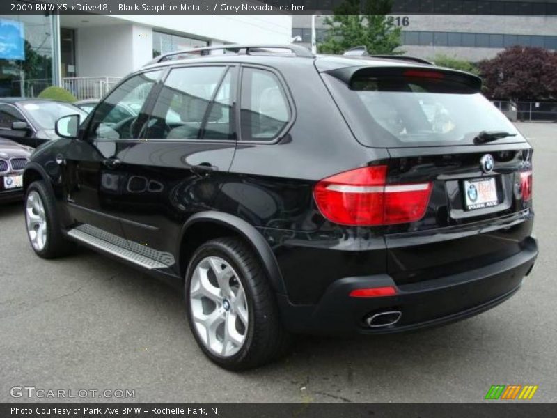 Black Sapphire Metallic / Grey Nevada Leather 2009 BMW X5 xDrive48i