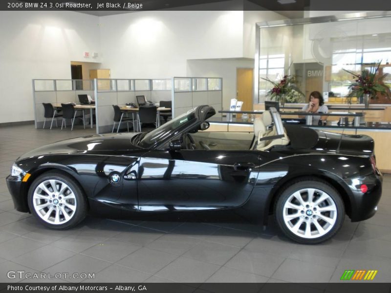 Jet Black / Beige 2006 BMW Z4 3.0si Roadster