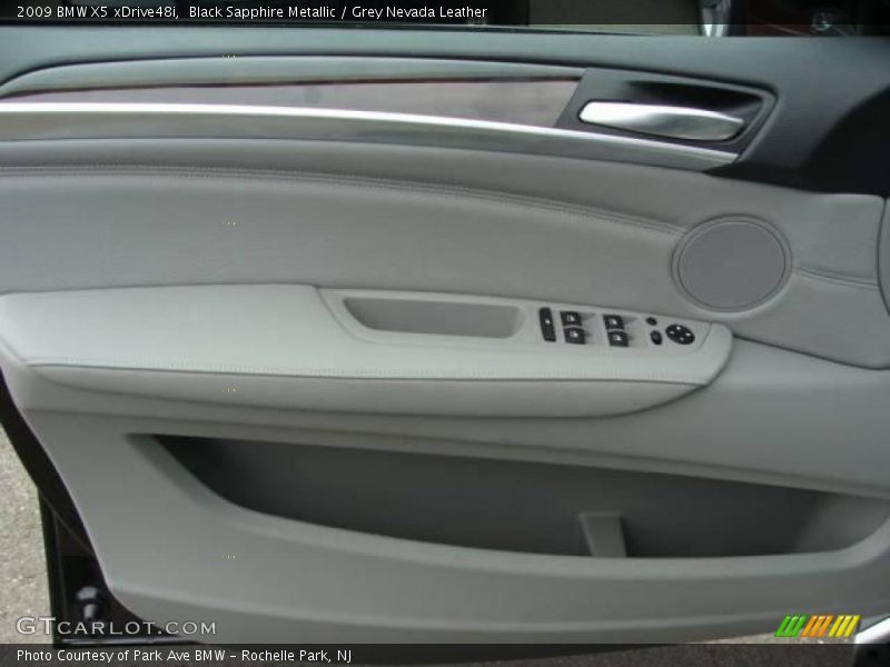 Black Sapphire Metallic / Grey Nevada Leather 2009 BMW X5 xDrive48i
