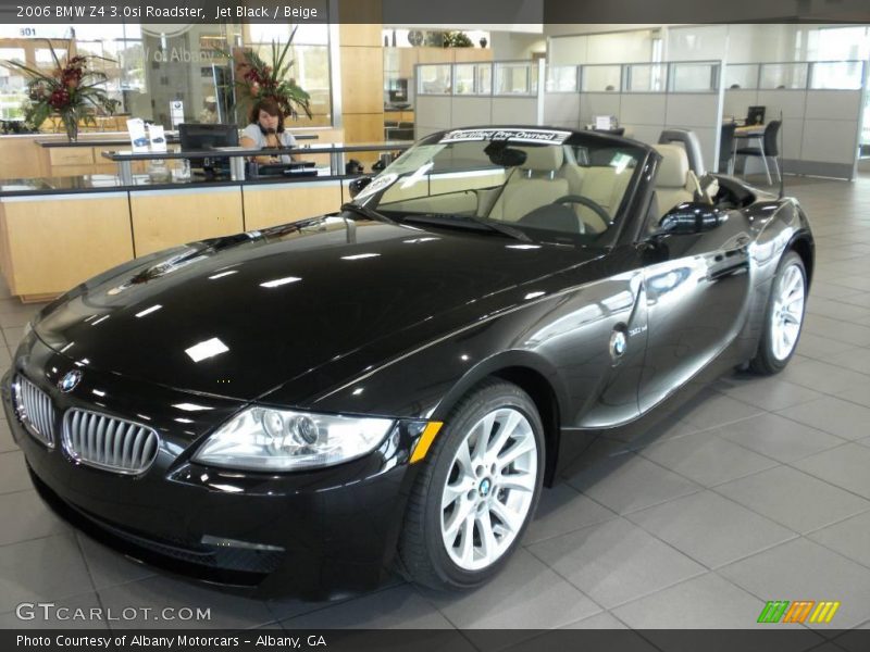 Jet Black / Beige 2006 BMW Z4 3.0si Roadster