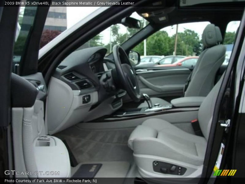 Black Sapphire Metallic / Grey Nevada Leather 2009 BMW X5 xDrive48i