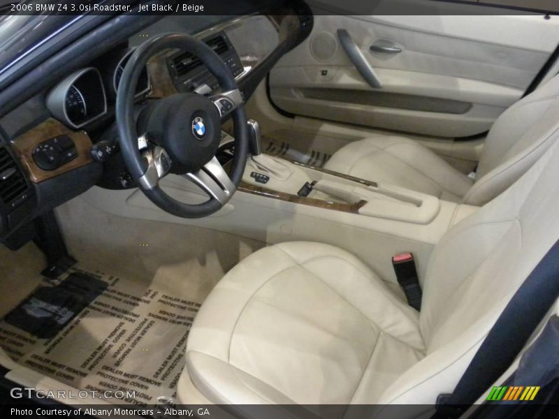 Jet Black / Beige 2006 BMW Z4 3.0si Roadster