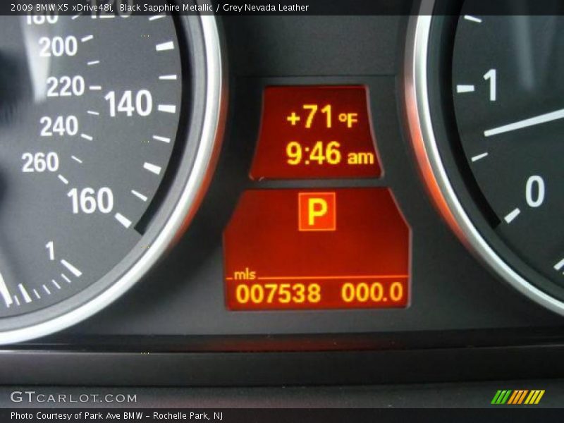 Black Sapphire Metallic / Grey Nevada Leather 2009 BMW X5 xDrive48i