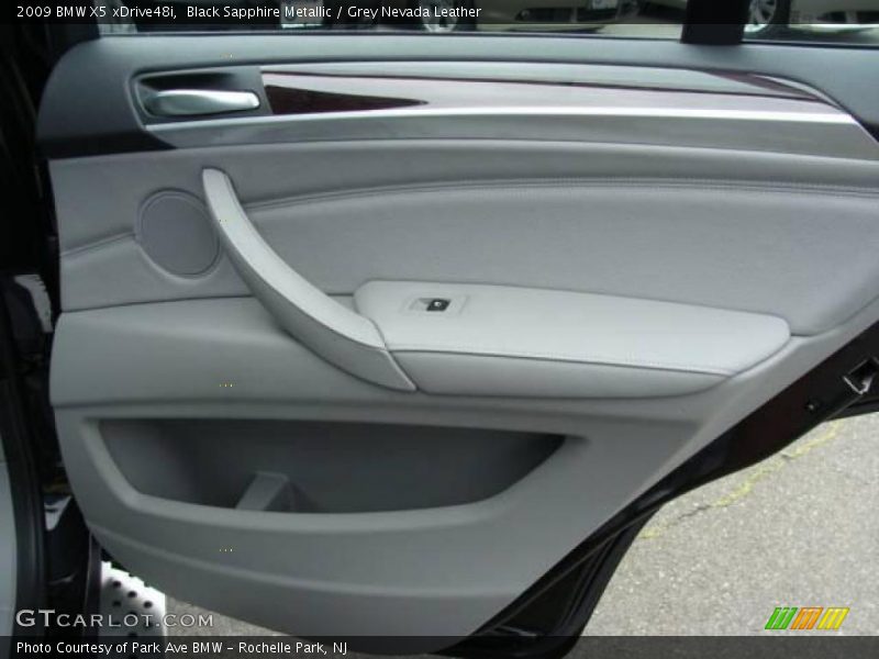 Black Sapphire Metallic / Grey Nevada Leather 2009 BMW X5 xDrive48i