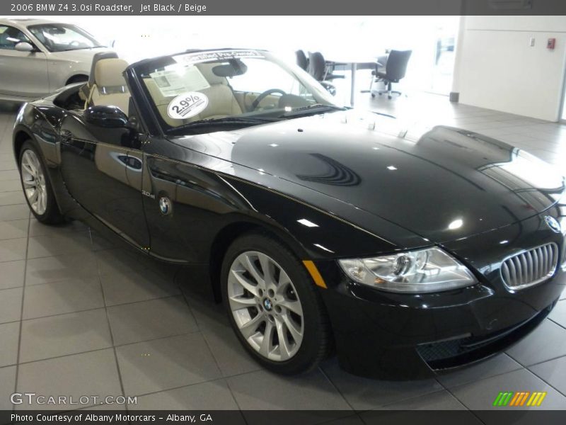 Jet Black / Beige 2006 BMW Z4 3.0si Roadster