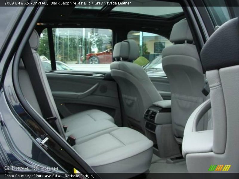 Black Sapphire Metallic / Grey Nevada Leather 2009 BMW X5 xDrive48i