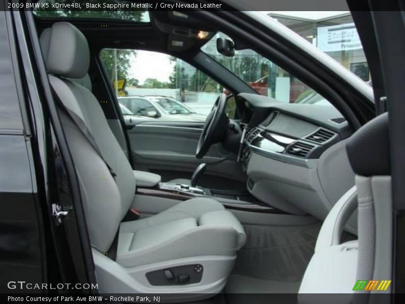 Black Sapphire Metallic / Grey Nevada Leather 2009 BMW X5 xDrive48i
