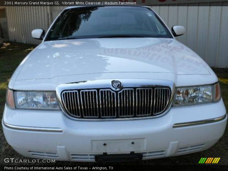 Vibrant White Clearcoat / Medium Parchment 2001 Mercury Grand Marquis GS