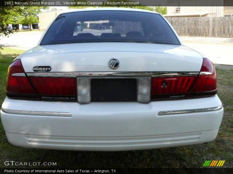 Vibrant White Clearcoat / Medium Parchment 2001 Mercury Grand Marquis GS