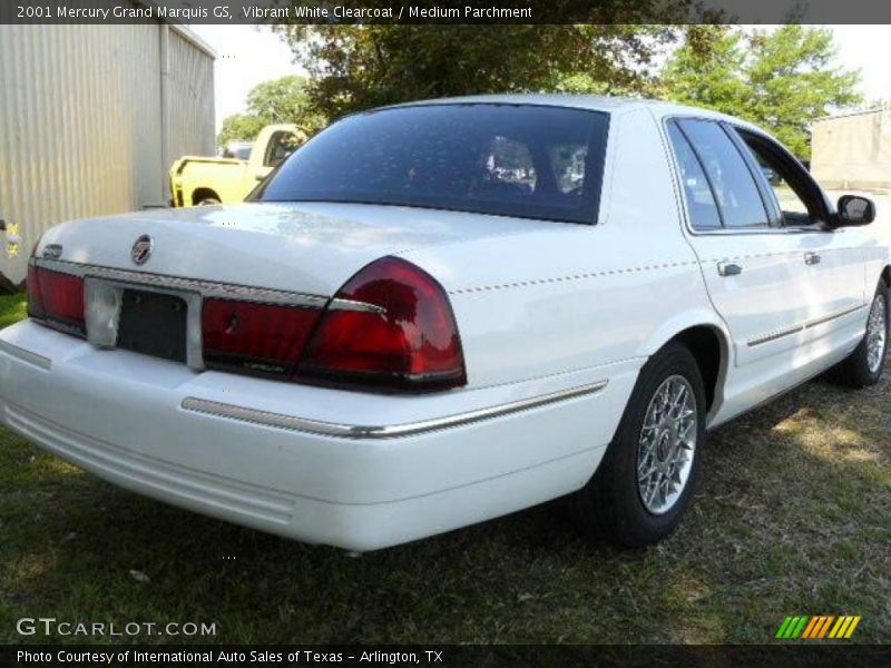 Vibrant White Clearcoat / Medium Parchment 2001 Mercury Grand Marquis GS