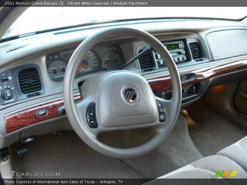 Vibrant White Clearcoat / Medium Parchment 2001 Mercury Grand Marquis GS