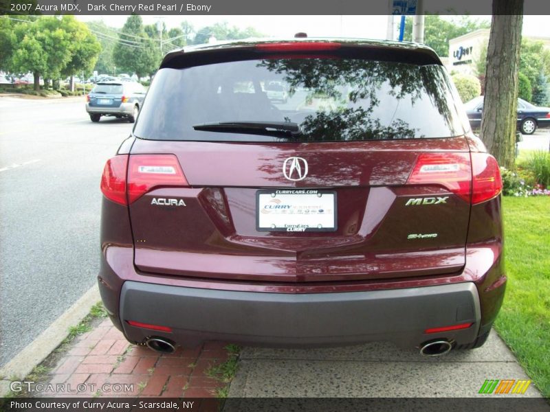 Dark Cherry Red Pearl / Ebony 2007 Acura MDX