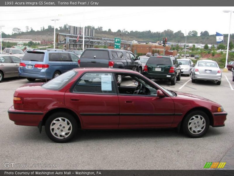 Torino Red Pearl / Gray 1993 Acura Integra GS Sedan