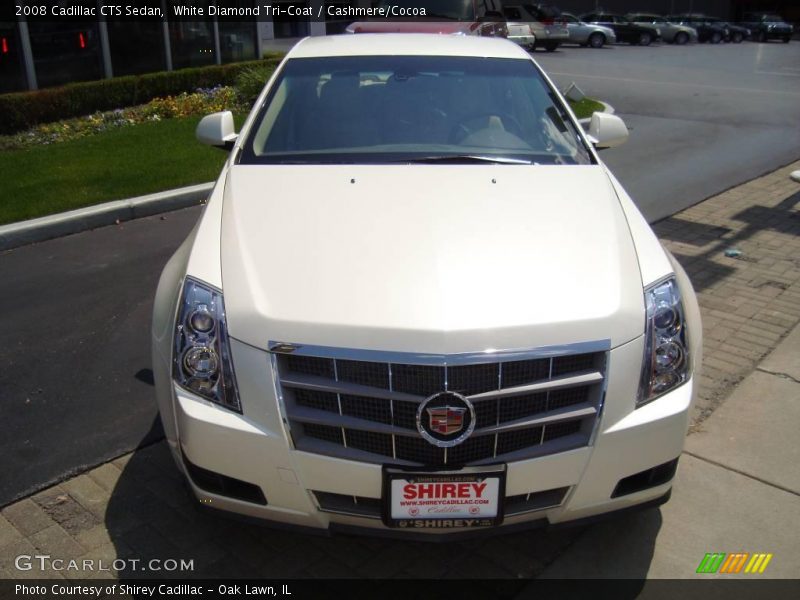 White Diamond Tri-Coat / Cashmere/Cocoa 2008 Cadillac CTS Sedan
