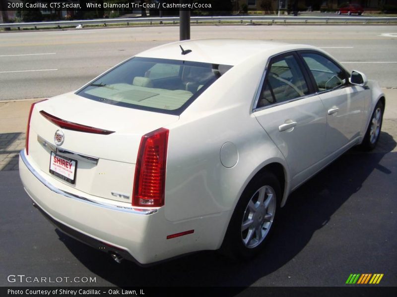 White Diamond Tri-Coat / Cashmere/Cocoa 2008 Cadillac CTS Sedan