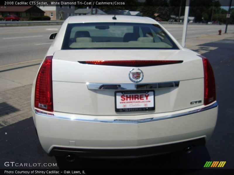 White Diamond Tri-Coat / Cashmere/Cocoa 2008 Cadillac CTS Sedan