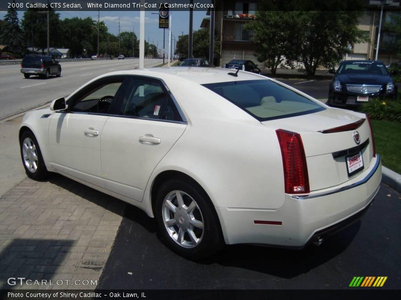 White Diamond Tri-Coat / Cashmere/Cocoa 2008 Cadillac CTS Sedan