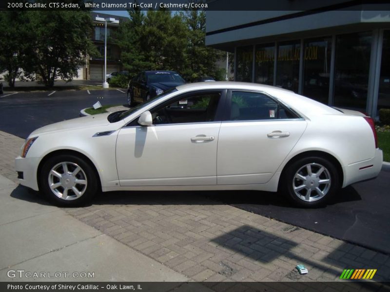 White Diamond Tri-Coat / Cashmere/Cocoa 2008 Cadillac CTS Sedan