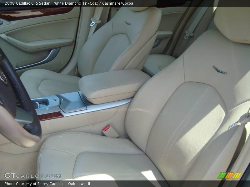 White Diamond Tri-Coat / Cashmere/Cocoa 2008 Cadillac CTS Sedan