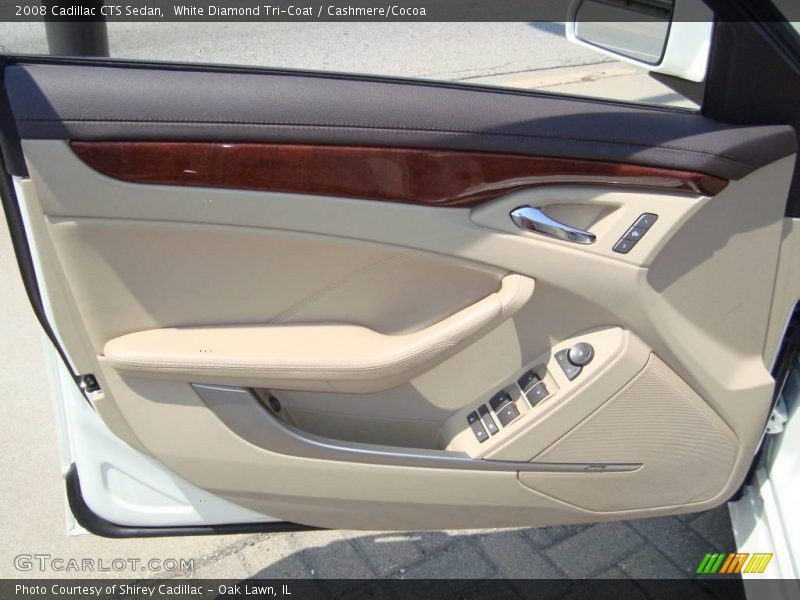 White Diamond Tri-Coat / Cashmere/Cocoa 2008 Cadillac CTS Sedan