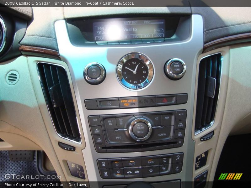 White Diamond Tri-Coat / Cashmere/Cocoa 2008 Cadillac CTS Sedan