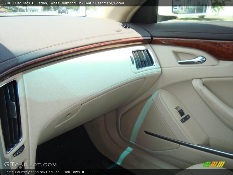 White Diamond Tri-Coat / Cashmere/Cocoa 2008 Cadillac CTS Sedan