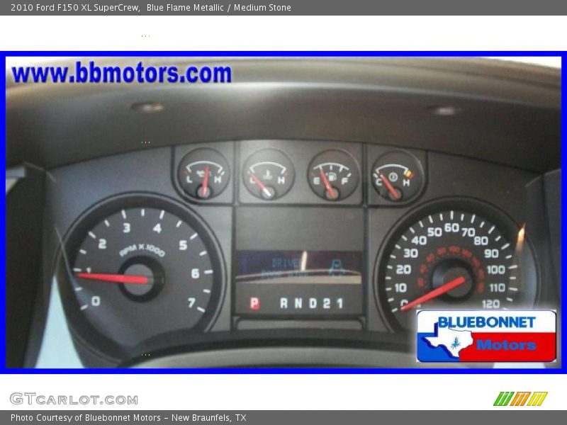 Blue Flame Metallic / Medium Stone 2010 Ford F150 XL SuperCrew