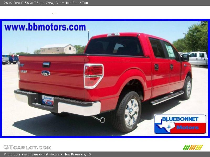 Vermillion Red / Tan 2010 Ford F150 XLT SuperCrew