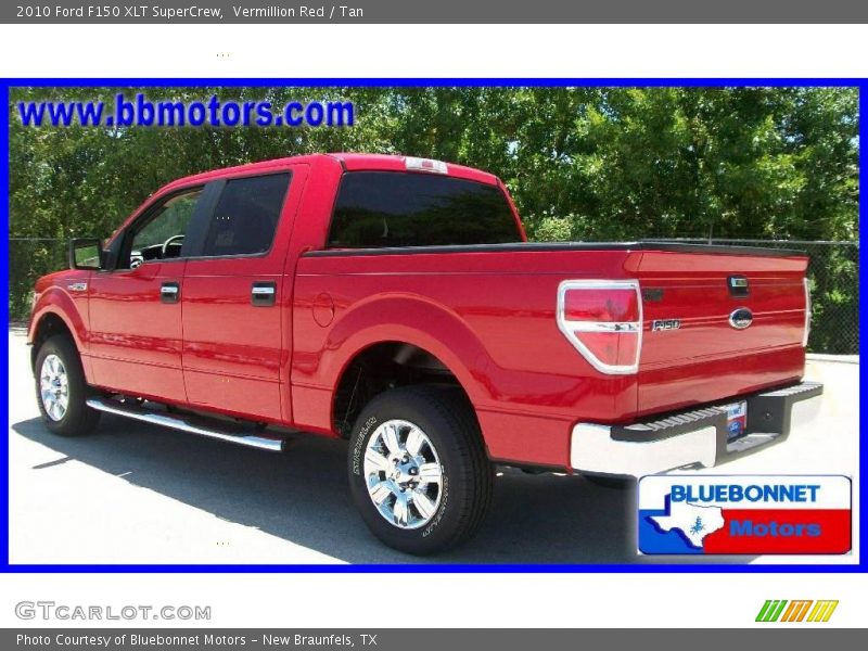 Vermillion Red / Tan 2010 Ford F150 XLT SuperCrew