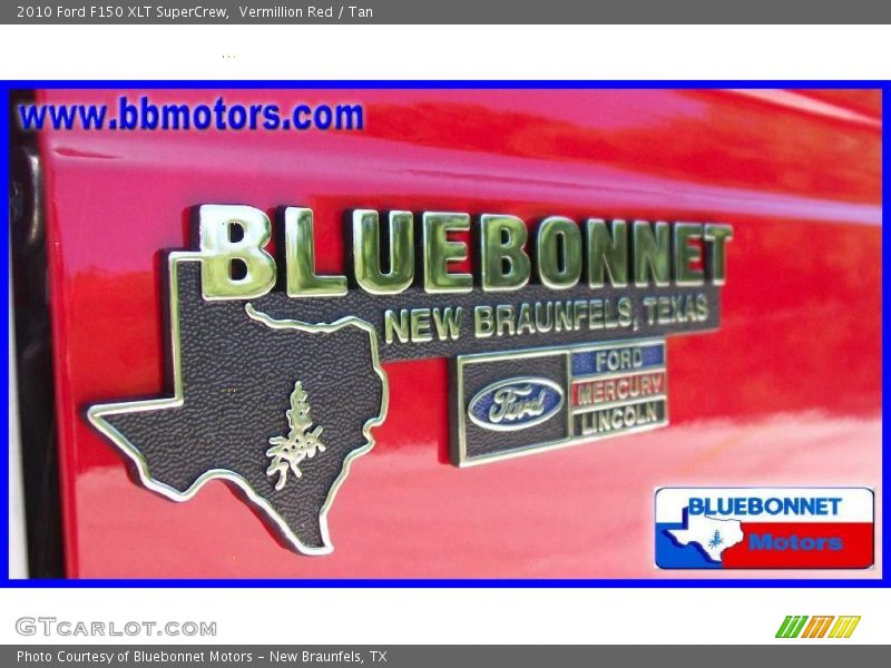 Vermillion Red / Tan 2010 Ford F150 XLT SuperCrew
