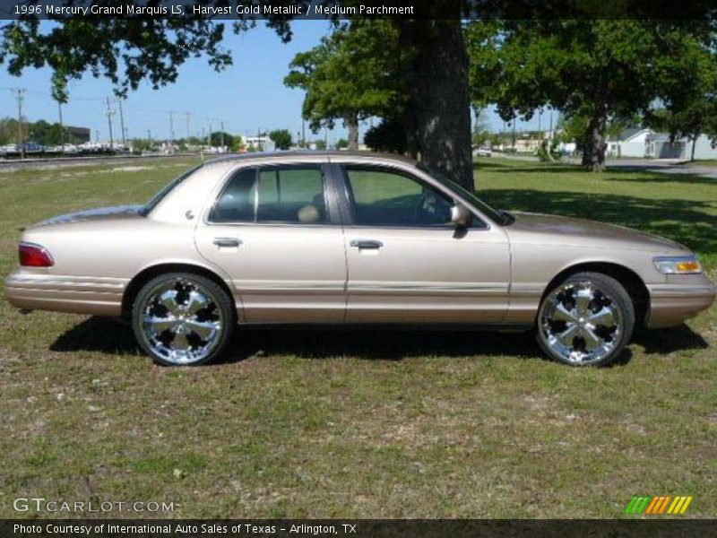 Harvest Gold Metallic / Medium Parchment 1996 Mercury Grand Marquis LS