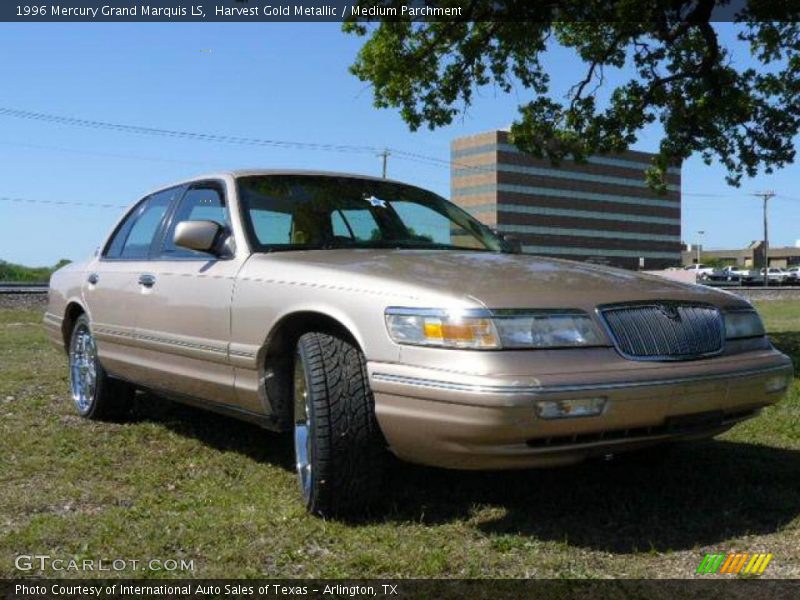 Harvest Gold Metallic / Medium Parchment 1996 Mercury Grand Marquis LS